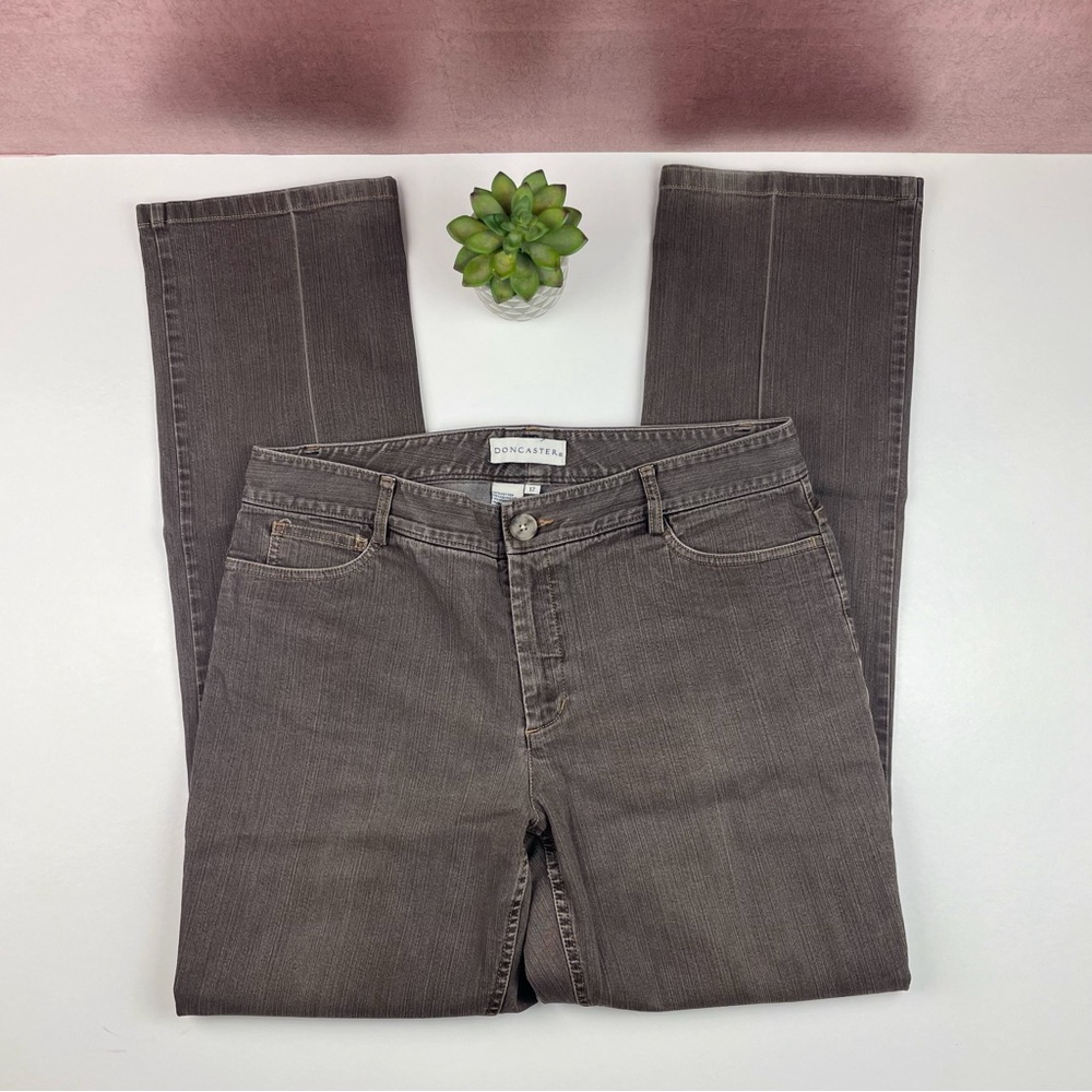 Doncaster Brown Denim Jeans Casual Women Size 12